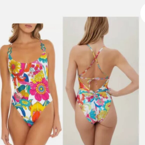 Trina Turk Other - Trina Turk Fontaine Pop Art Convertible Twist Back One Piece Swimsuit NWT